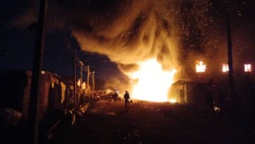 Tragedy Strikes as Fire Razes Bungalow in Ilorin
