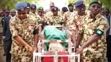 Tears Flow in Borno as Brigadier General Braimah, Others Are Buried