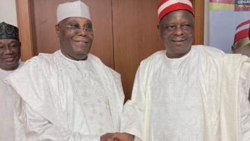 BREAKING: Atiku, Kwankwaso Hold Closed-Door Meeting in Abuja (Photos)