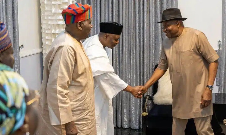 2027 Presidency: Fresh Twist as Turaki-Led PDP Leaders Visit Jonathan [Photos]