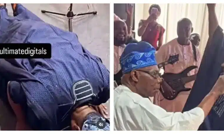 Why Kwam1 Prostrated Before Obasanjo at Olota’s Birthday