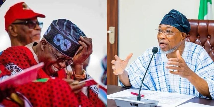 Tinubu Mocks Aregbesola With ‘Half Salary’ Remark